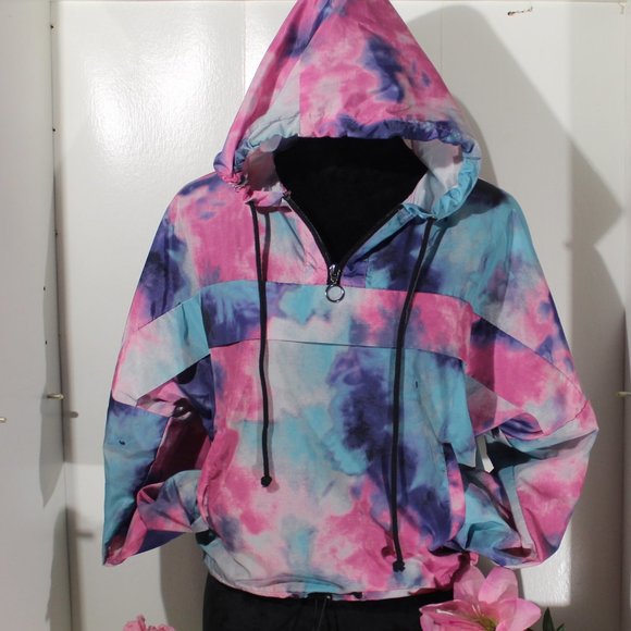 4/$25 Tie Dye Windbreaker Size Small 3-5 Juniors - Picture 2 of 5